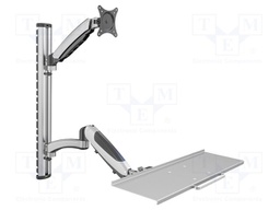 Holder; for wall mounting; 6kg; 27"; silver; Dim: 700x700x520mm