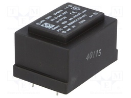 Transformer: encapsulated; 5VA; 230VAC; 9V; 556mA; Mounting: PCB