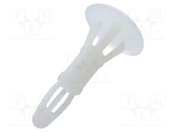 Assembly stud; polyamide; L: 12.7mm; latch/latch; Ø2: 6.35mm