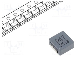 Inductor: wire; SMD; 470nH; ±20%; 8.8x8.4x3.8mm