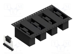 Connector: pin strips; pin header; male; PIN: 8; 2.54mm; SMT; 1x8