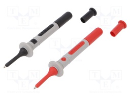 Test probe; 15A; red and black; Socket size: 4mm
