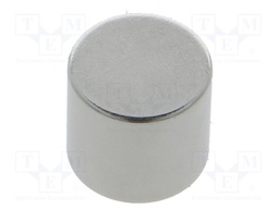 Magnet: permanent; neodymium; 73N; Ø: 13.3mm; H: 12mm