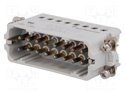 Connector: HTS; male; HTS HA; PIN: 16; size 11 (4 x size 5); 16A