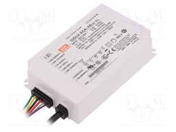 Power supply: switched-mode; LED; 65W; 48VDC; 1.35A; 180÷295VAC