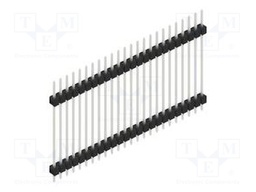 Connector: pin strips; pin header; male; PIN: 24; 2.54mm; THT; 1x24