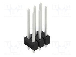 Connector: pin strips; pin header; male; PIN: 6; 2.54mm; THT; 2x3