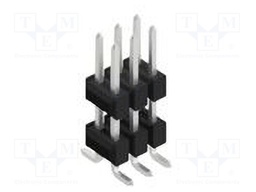 Connector: pin strips; pin header; male; PIN: 6; 2.54mm; SMT; 2x3