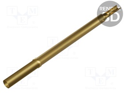 Test probe socket; Min.pitch: 2.54mm; brass; gold-plated; head SR