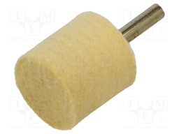 Grinding pin; for polishing metals; felt; with lever