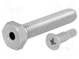 Pin; M8; Plunger mat: steel; Plating: zinc; Thread len: 40mm