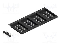 Connector: pin strips; pin header; male; PIN: 9; 2.54mm; SMT; 1x9