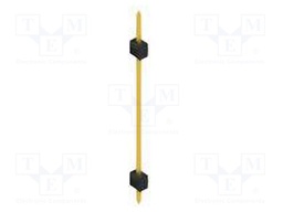 Connector: pin strips; pin header; male; PIN: 1; 2.54mm; THT; 1x1