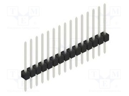 Connector: pin strips; pin header; male; PIN: 15; 2.54mm; THT; 1x15