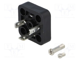 Connector: valve connector; socket; form A; 18mm; male; PIN: 3; 16A