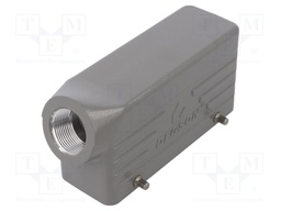 Enclosure: for HDC connectors; size D24B; for cable; angled; M25