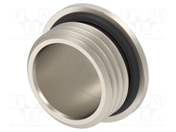 Stopper; brass; IP68; Entrelec; Gland: M16; 7mm; Thread: metric