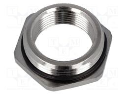 Reduction of threads for glands; Int.thread: M25; brass; nickel