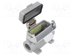 Enclosure: for HDC connectors; C146; size A10; with latch; M25