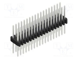 Connector: pin strips; pin header; male; PIN: 36; 1.27mm; THT; 2x18