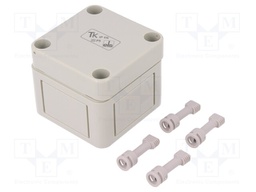Enclosure: multipurpose; X: 65mm; Y: 65mm; Z: 57mm; TK PS; grey; IP66