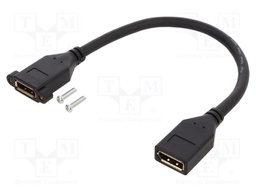 Cable; DisplayPort socket,both sides; DisplayPort 1.2; Len: 0.3m