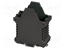 Enclosure base; black; UL94V-0; ME 52,5; for DIN rail mounting
