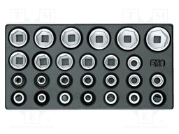 Wrench-set; socket spanner; 1/2"; 1pcs.