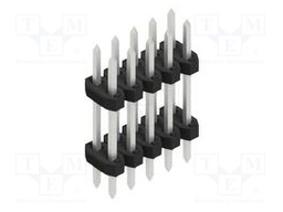 Connector: pin strips; pin header; male; PIN: 10; 2mm; THT; 2x5; 100V