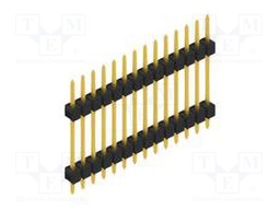 Connector: pin strips; pin header; male; PIN: 14; 2.54mm; THT; 1x14