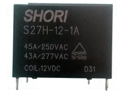 Relay: electromagnetic; SPST-NO; Ucoil: 12VDC; Icontacts max: 45A