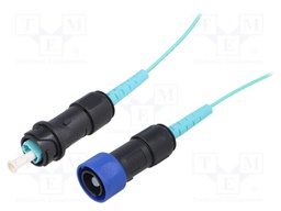 Connector: fiber optic; patchcord; PIN: 1; bayonet; Buccaneer 4000