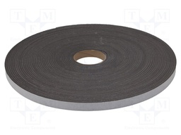 Tape: sealing; W: 20mm; L: 30m; Thk: 4mm; grey; caoutchouc hot-melt