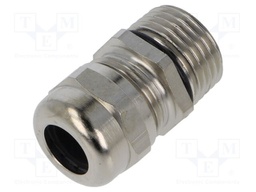 Cable gland; NPT1/2"; IP68; brass; Body plating: nickel