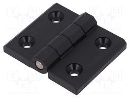 Hinge; Width: 60mm; technopolymer (PA); black; H: 45mm