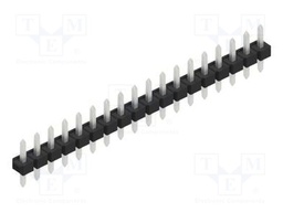 Connector: pin strips; pin header; male; PIN: 18; 2.54mm; THT; 1x18