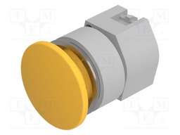 Switch: push-button; 30mm; Stabl.pos: 1; yellow; none; IP65; OptoHiT