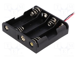 Holder; Mounting: on panel; Leads: 150mm leads; Size: AA,R6