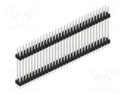 Connector: pin strips; pin header; male; PIN: 62; 2.54mm; THT; 2x31
