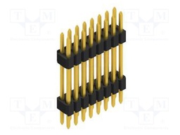 Connector: pin strips; pin header; male; PIN: 16; 1.27mm; THT; 2x8