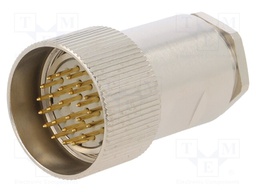 Connector: M27; ZYLIN; plug; male; soldering; for cable; PIN: 26
