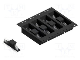 Connector: pin strips; pin header; male; PIN: 24; 2mm; SMT; 2x12