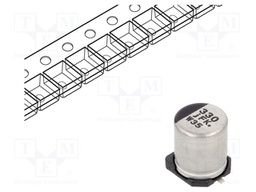 Capacitor: electrolytic; low impedance; SMD; 330uF; 6.3VDC; ±20%