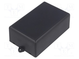 Enclosure: multipurpose; X: 70mm; Y: 109mm; Z: 40mm; ABS; black