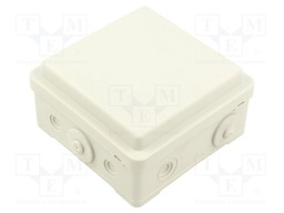 Enclosure: junction box; X: 100mm; Y: 52mm; Z: 100mm; wall mount
