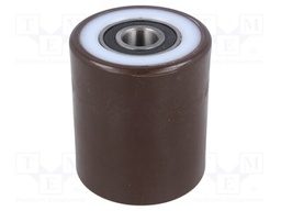 Pallet roller; Ø: 80mm; W: 95mm; 600kg; Mat: polyurethane; -20÷80°C