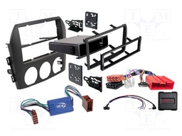 Adapter for control from steering wheel; Mazda; DIN,ISO; black