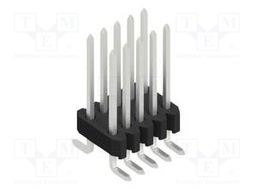 Connector: pin strips; pin header; male; PIN: 10; 1.27mm; SMT; 2x5
