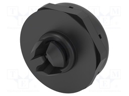 Pressure compensation device; -20÷100°C; Body: black; Entrelec