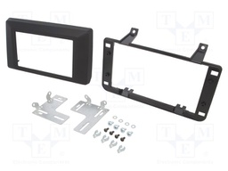 Radio mounting frame; Dacia; 2 DIN; black